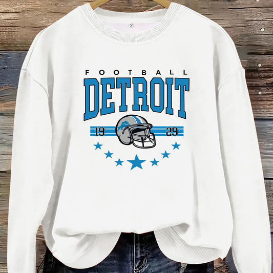 Retro Detroit Pullover Sweater