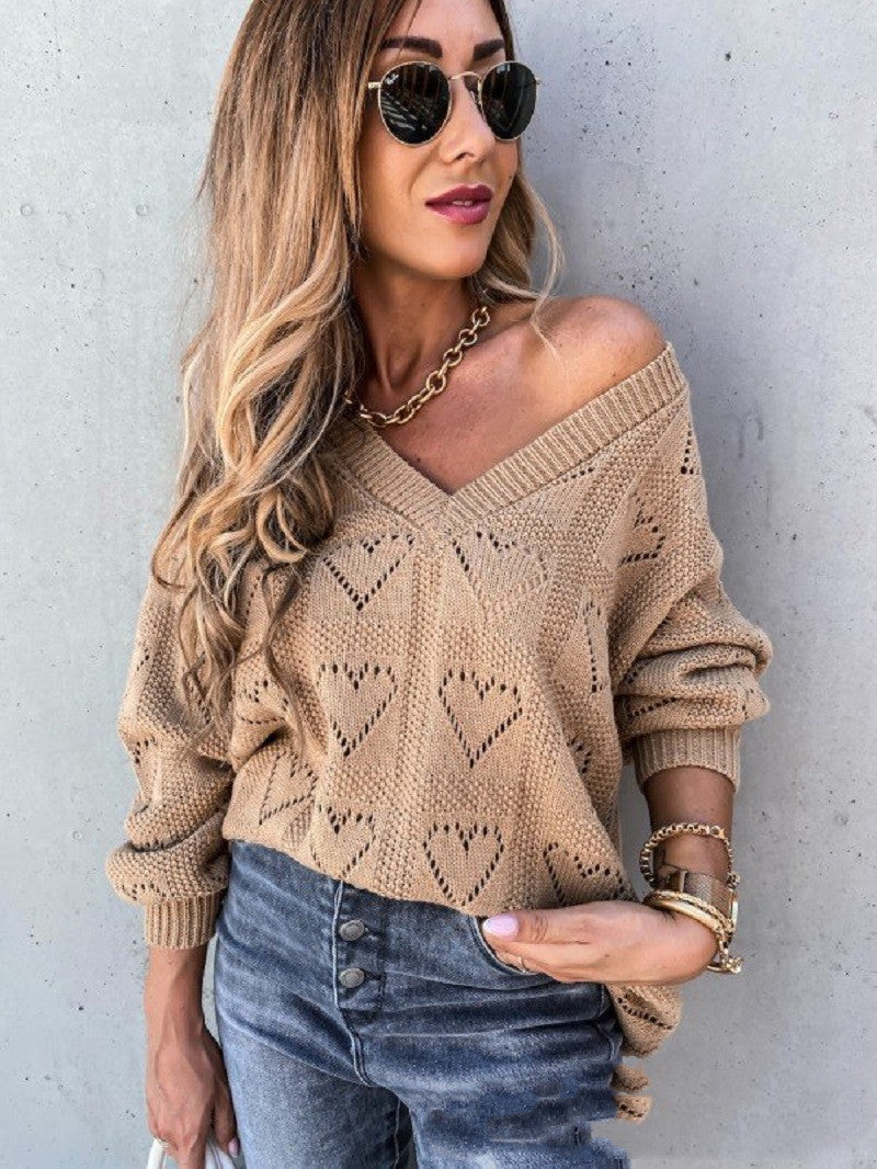 Cozy Heart Knit Sweater