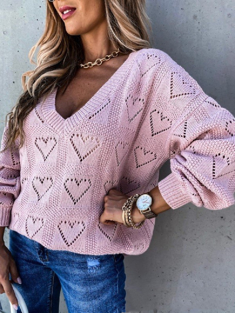 Cozy Heart Knit Sweater