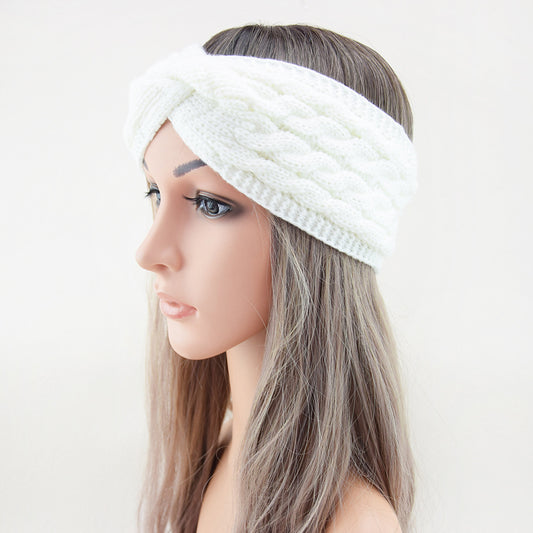 Velvet Cross Twist Hair Band Headband