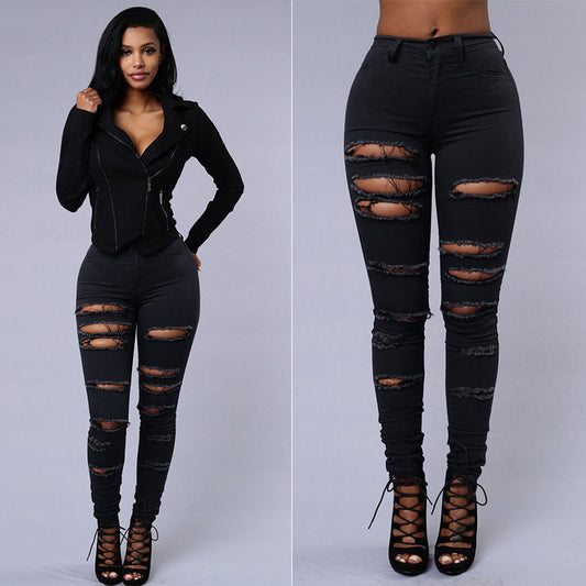 Casual High Waist Skinny Jeans