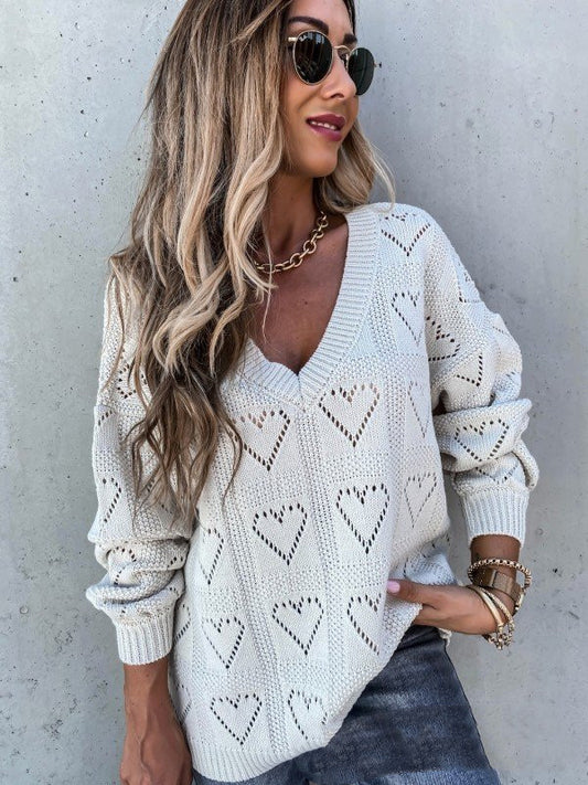 Cozy Heart Knit Sweater