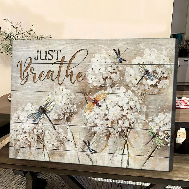 Just Breathe Decorative Canvas Wall Decor