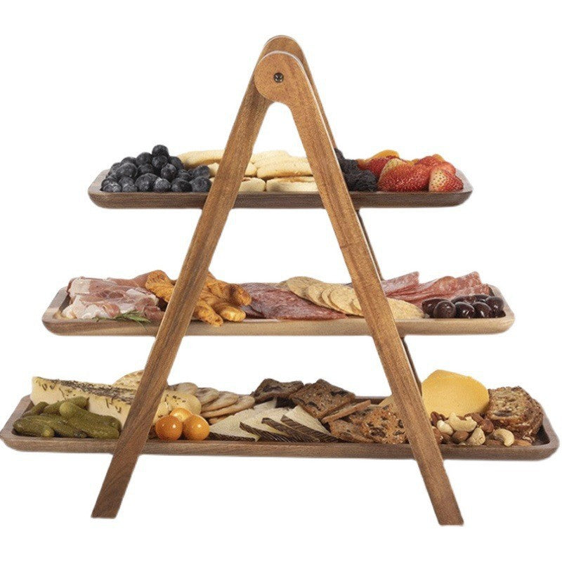 Wooden 3 Tier Serving Tray