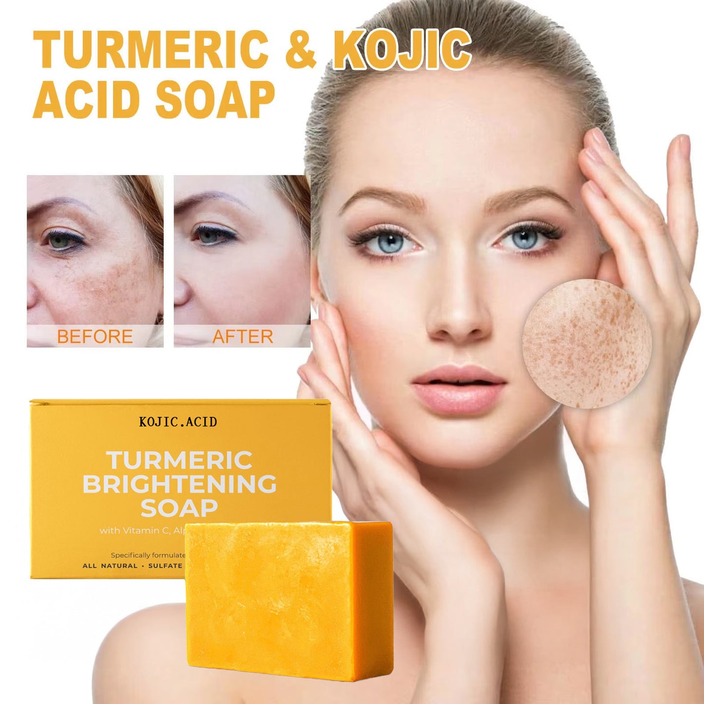 Turmeric and Kojic Acid Bar Soap